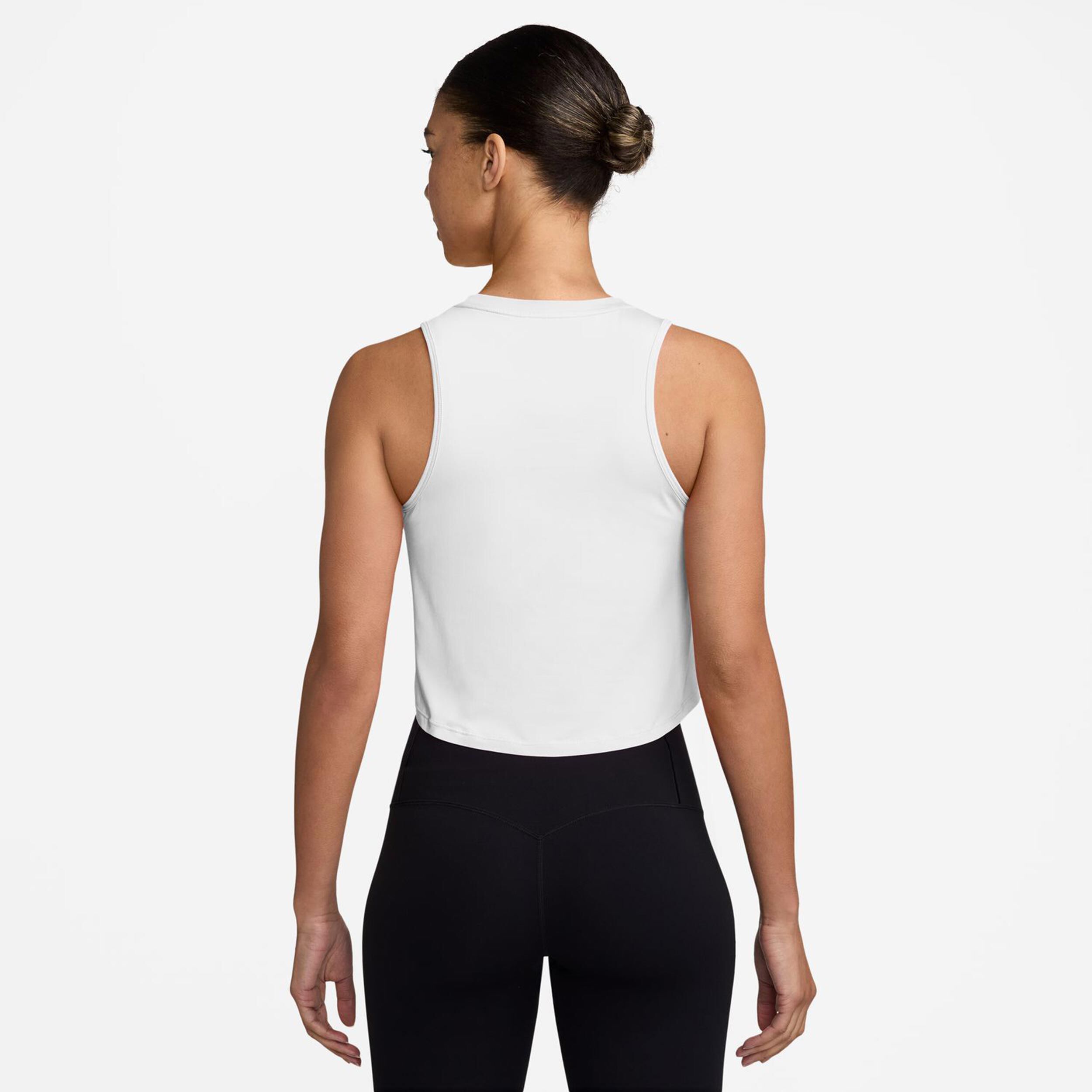 Nike One Classic Dri-FIT Crop Débardeur Tank Top Femmes - Blanc