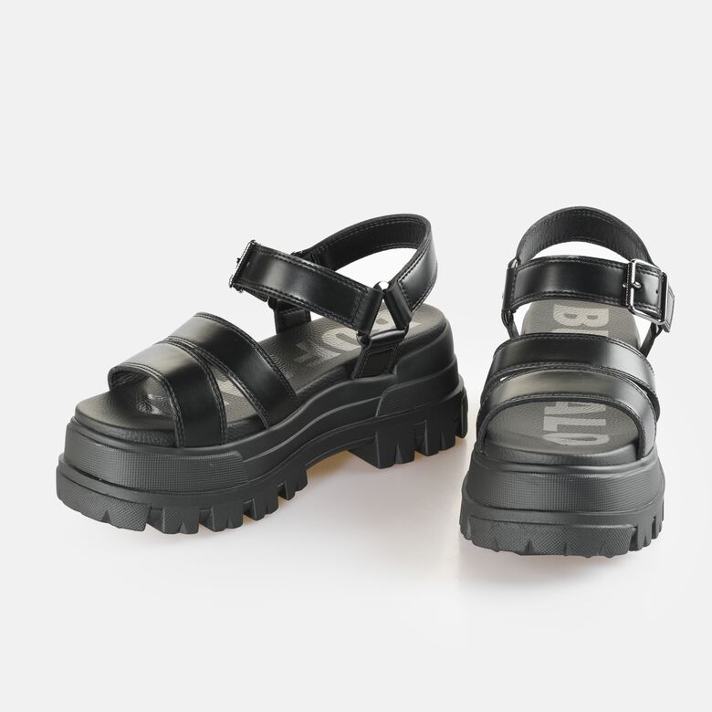 ASPHA TS SANDAL BS - VEGAN NAPPA - BLACK