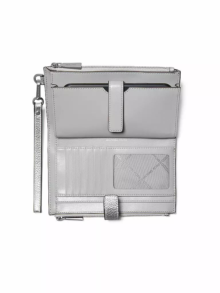 MICHAEL KORS Geldbörse JET SET silber