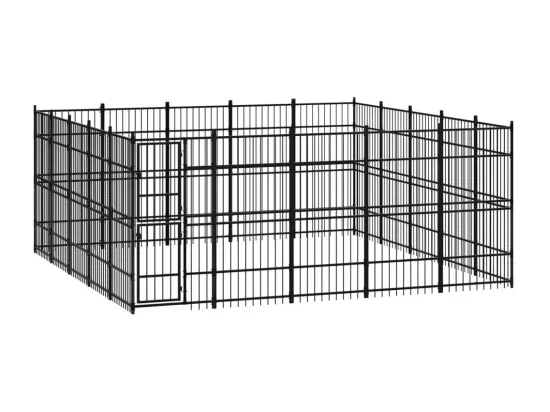 Chenil cage enclos pac noire 480 x 480 x 200 cm 02_0041819