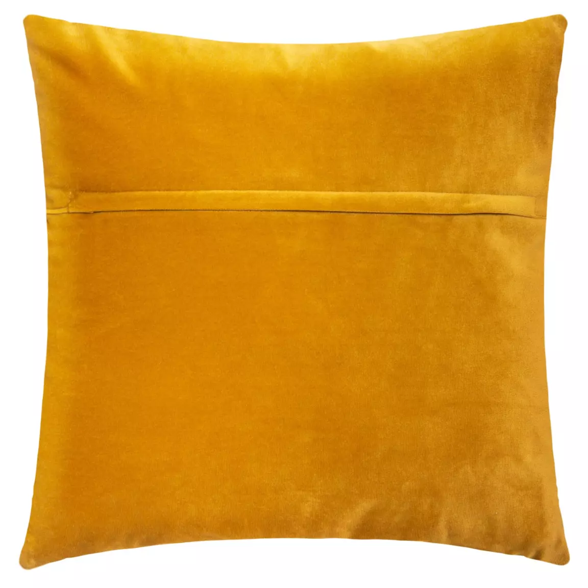 Coussin carré velours (40 x 40 cm) Dolce Jaune ocre