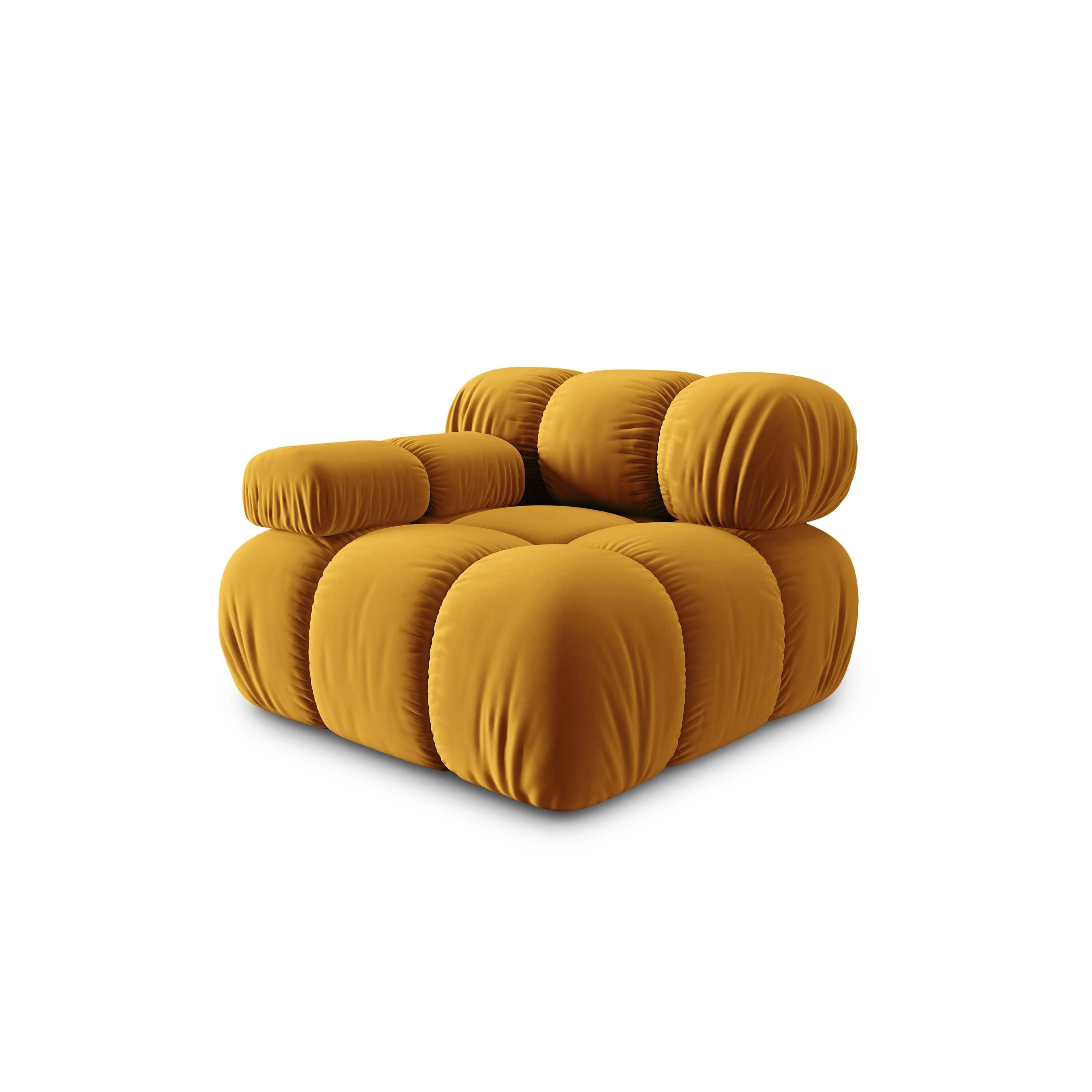 Milo Casa Tropea Modulair Bank Element - Hoek Links - Okergeel