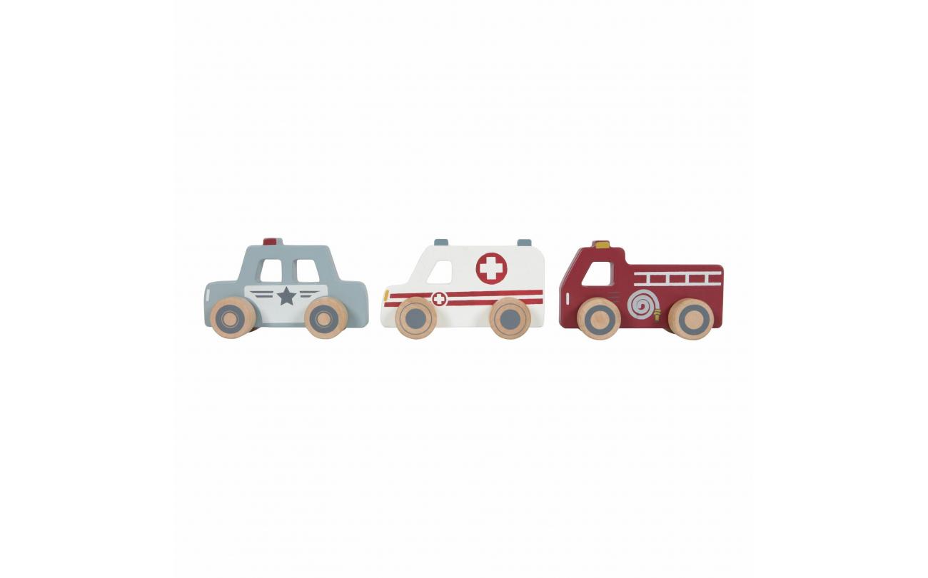 Little Dutch Hulpverleningsauto's 3-pack