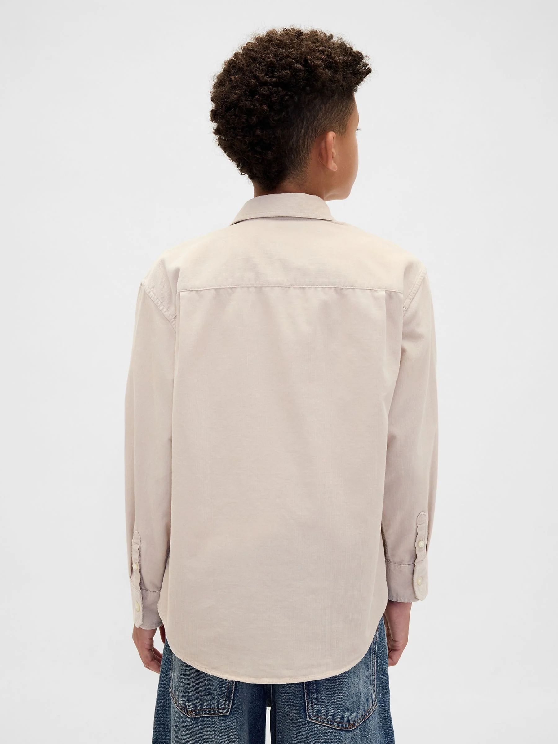 Crème - Gap - Relaxed corduroy overhemd (4-13jr)