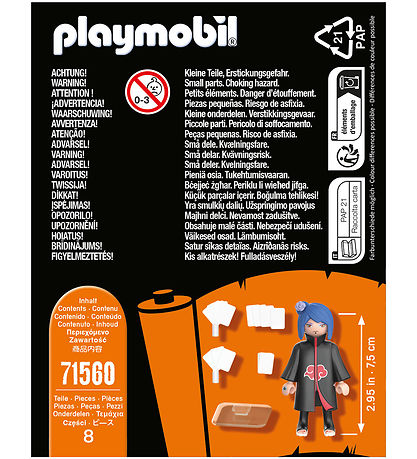 Playmobil Naruto - Konan - 71560 - 8 Teile