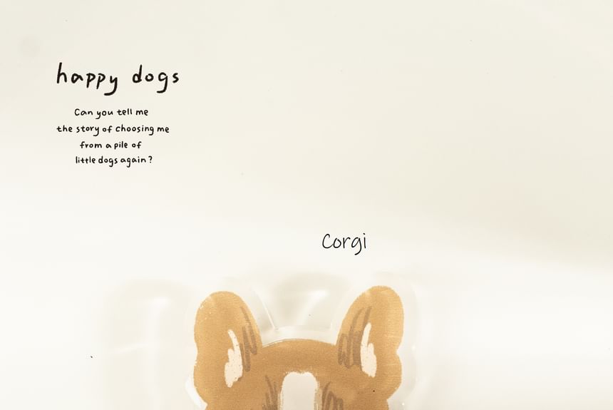 Voor het geval dat - Puppy telefoonstandaard