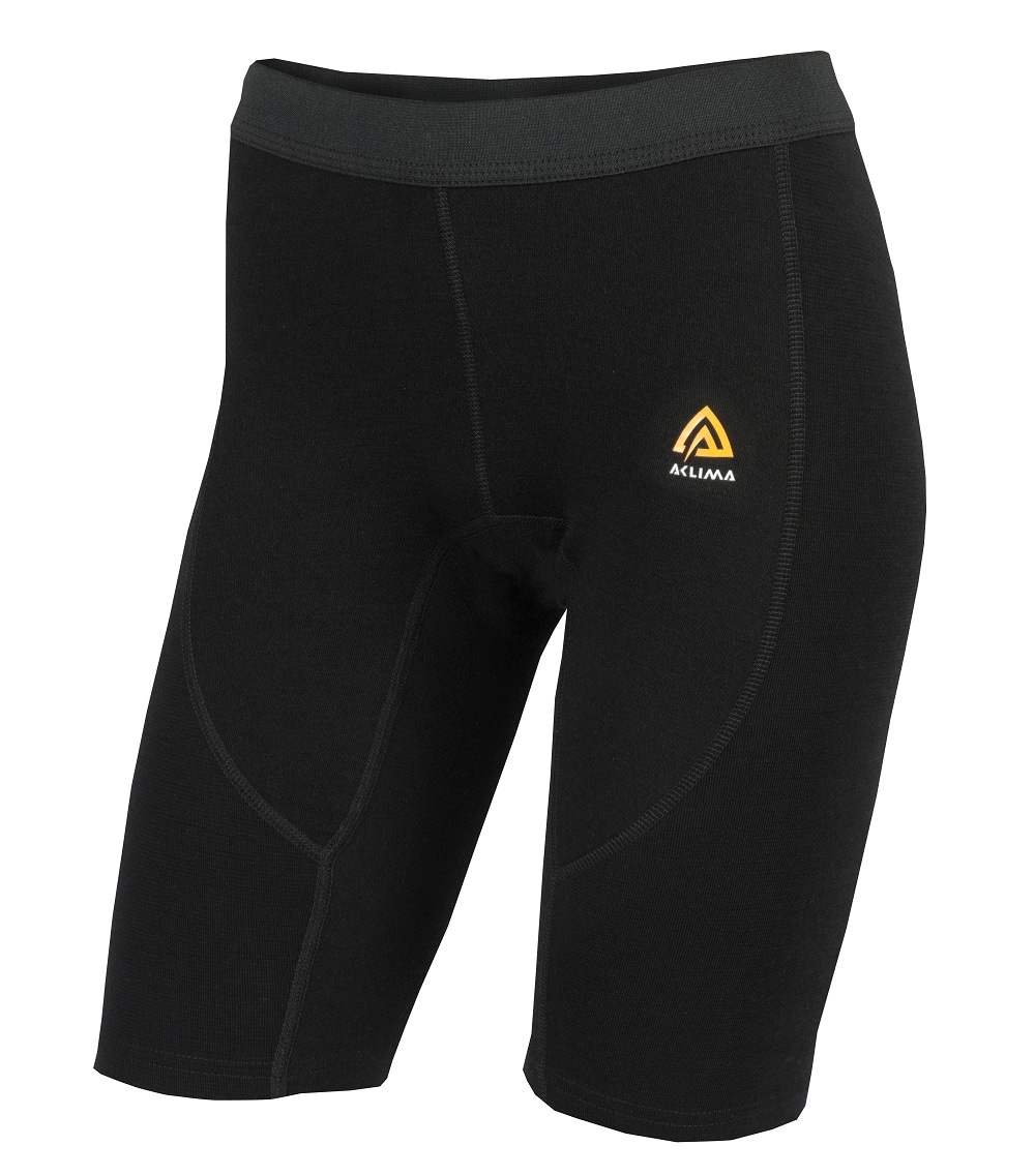 Aclima WarmWool Long Shorts, W's, Jet Black<br>100% merinoull - for deg som ønsker ekstra varme!