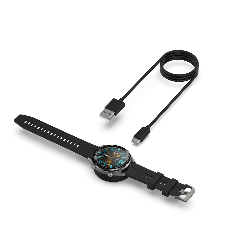 (1m) Huawei Watch GT Magnet USB Ladekabel - Schwarz