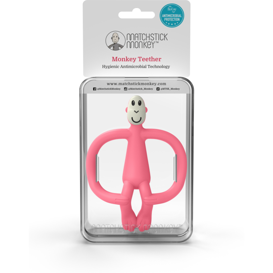MATCHSTICK MONKEY™ Beißring Affe, rosa