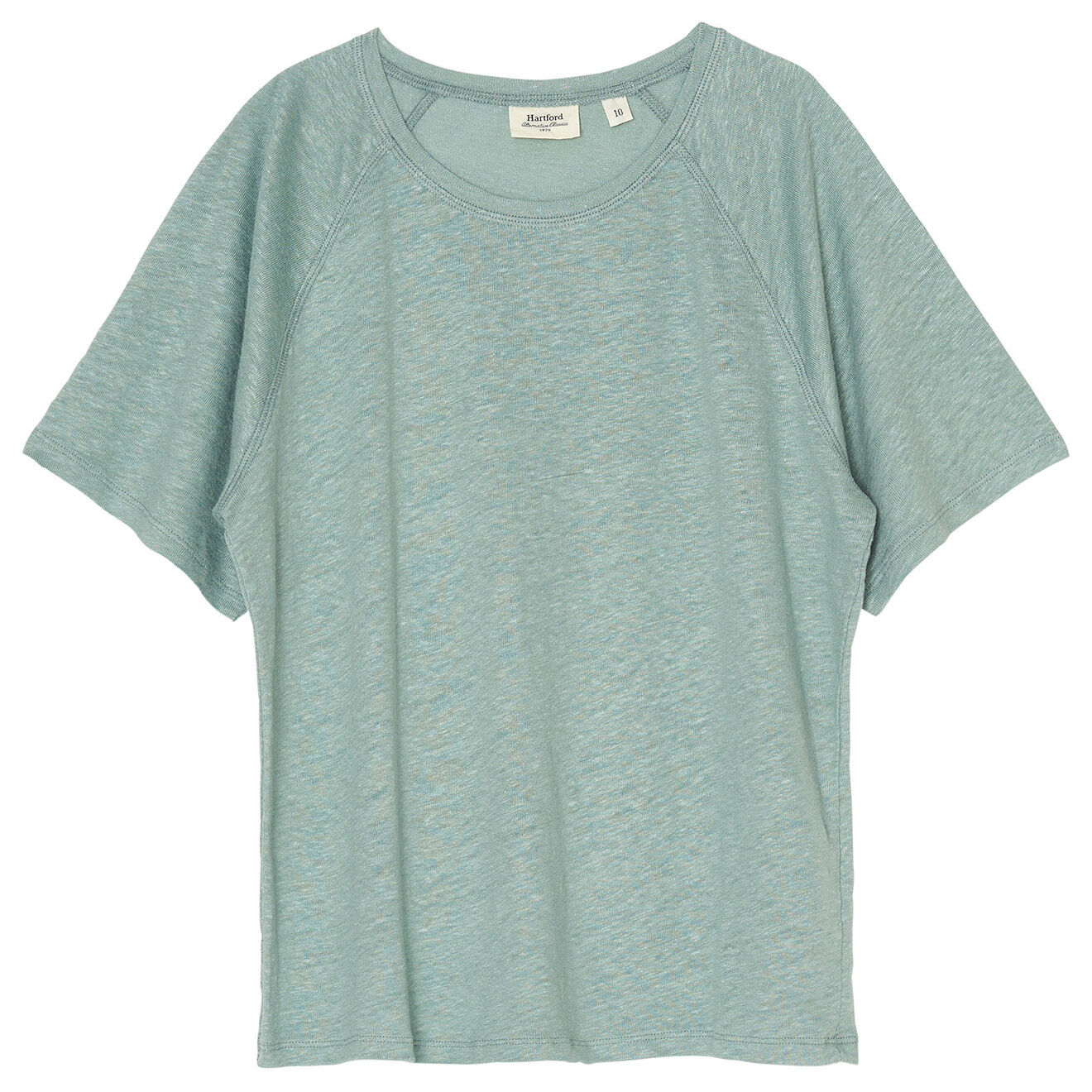 Hartford T-Shirt 100% Lin Thérèse vert eucalyptus