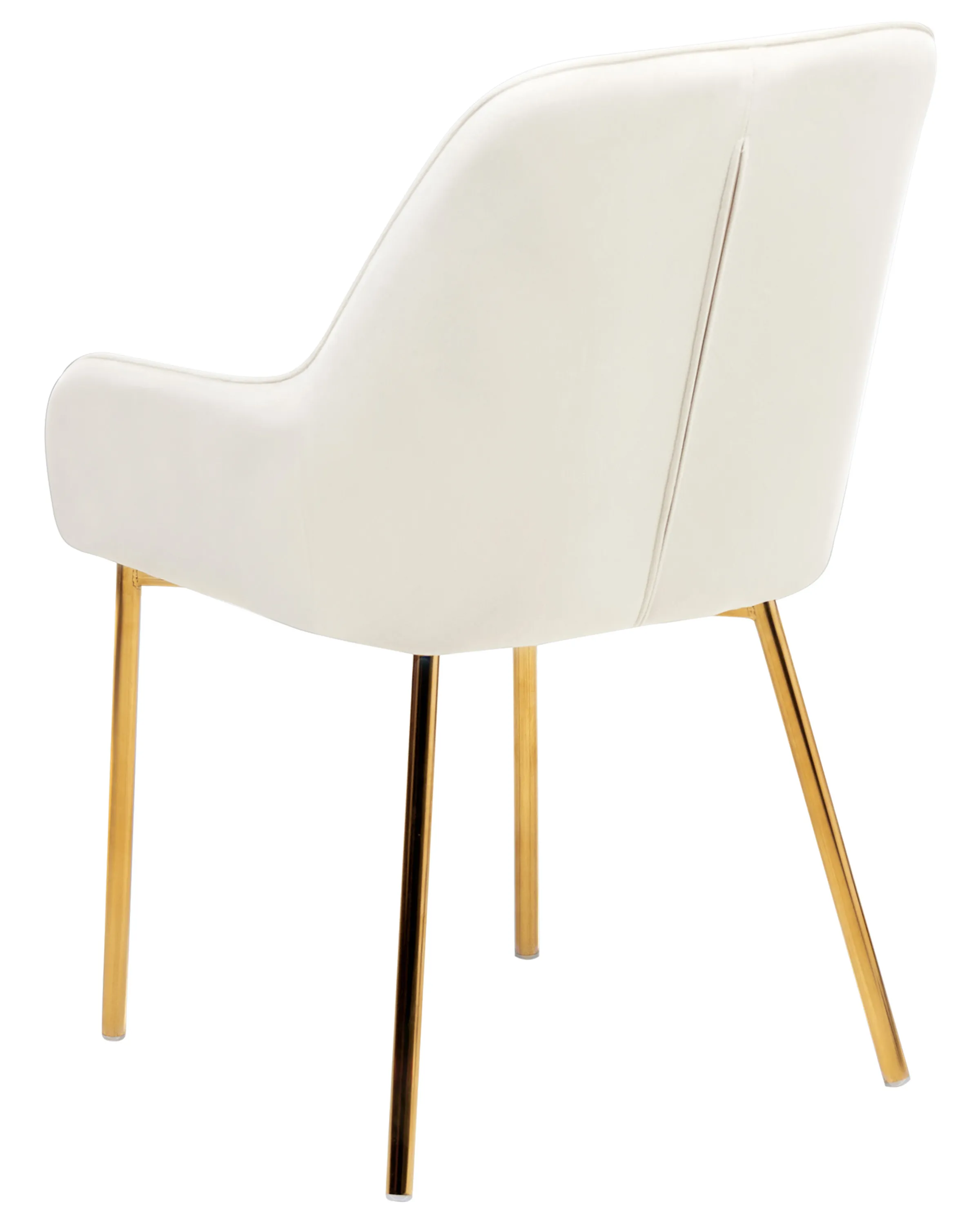 Set van 2 eetkamerstoelen LOVERNA Fluweel Gebroken wit