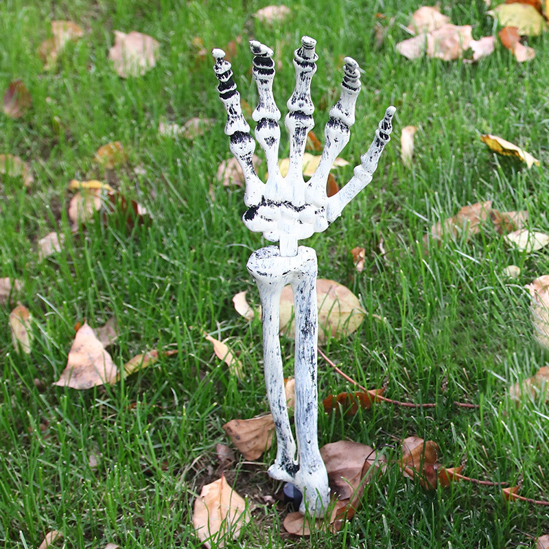 (3-tlg. Set) Halloween Garten Dekoration Grusel Party Skelett Rasen Accessoire