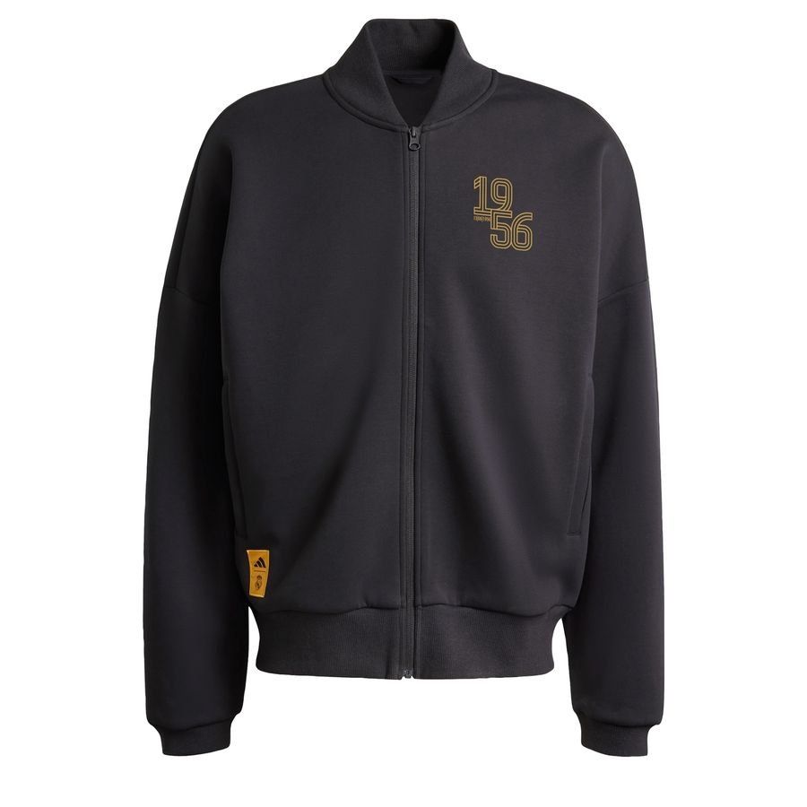Adidas Veste de survêtement maille double Real Madrid