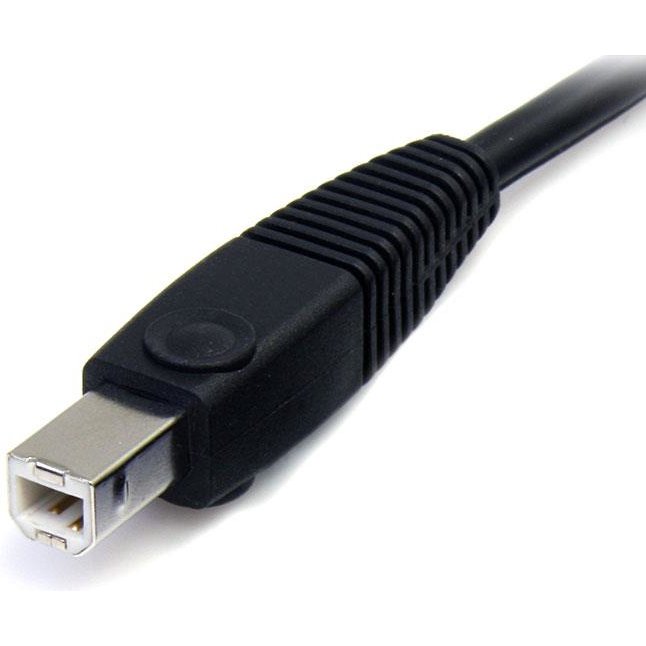StarTech.com Câble de commutateur KVM DisplayPortUSB 4 en 1 de 1,8 m avec audio et microphone