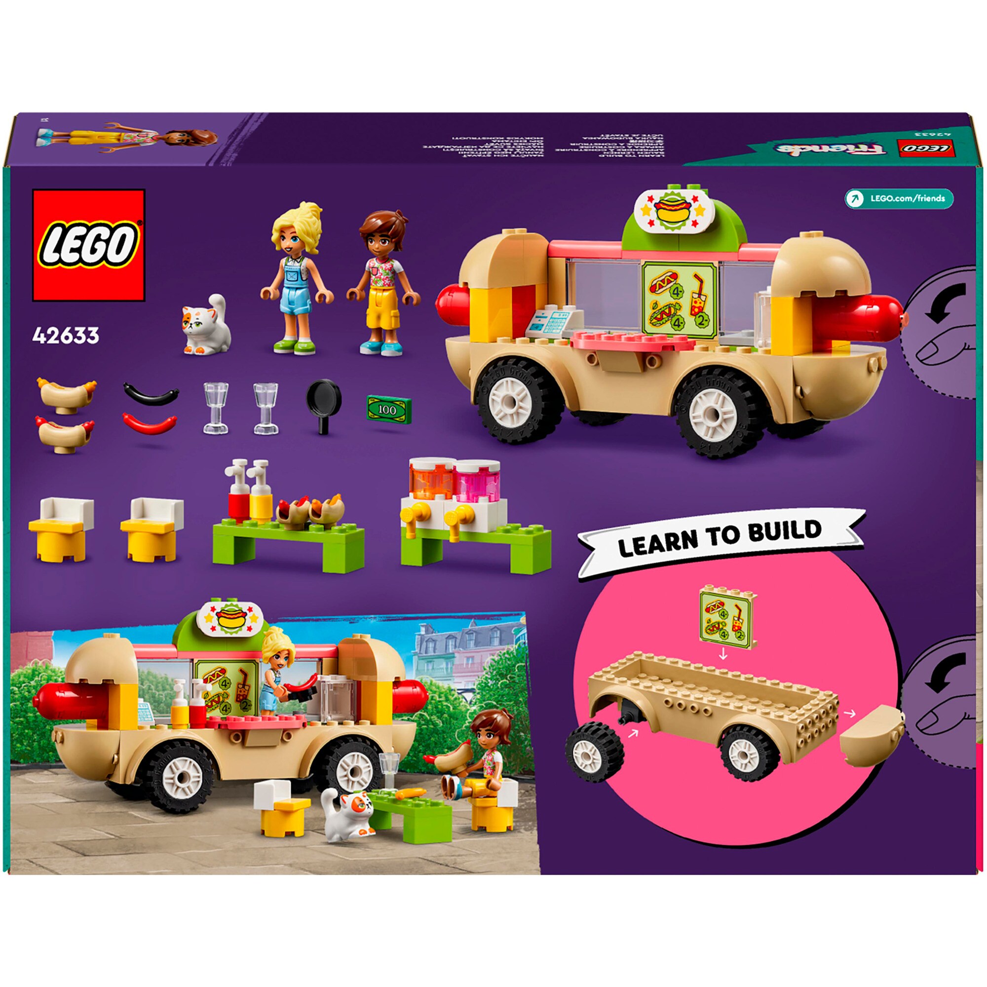 LEGO Konstruktionsspielzeug Friends Hotdog-Truck