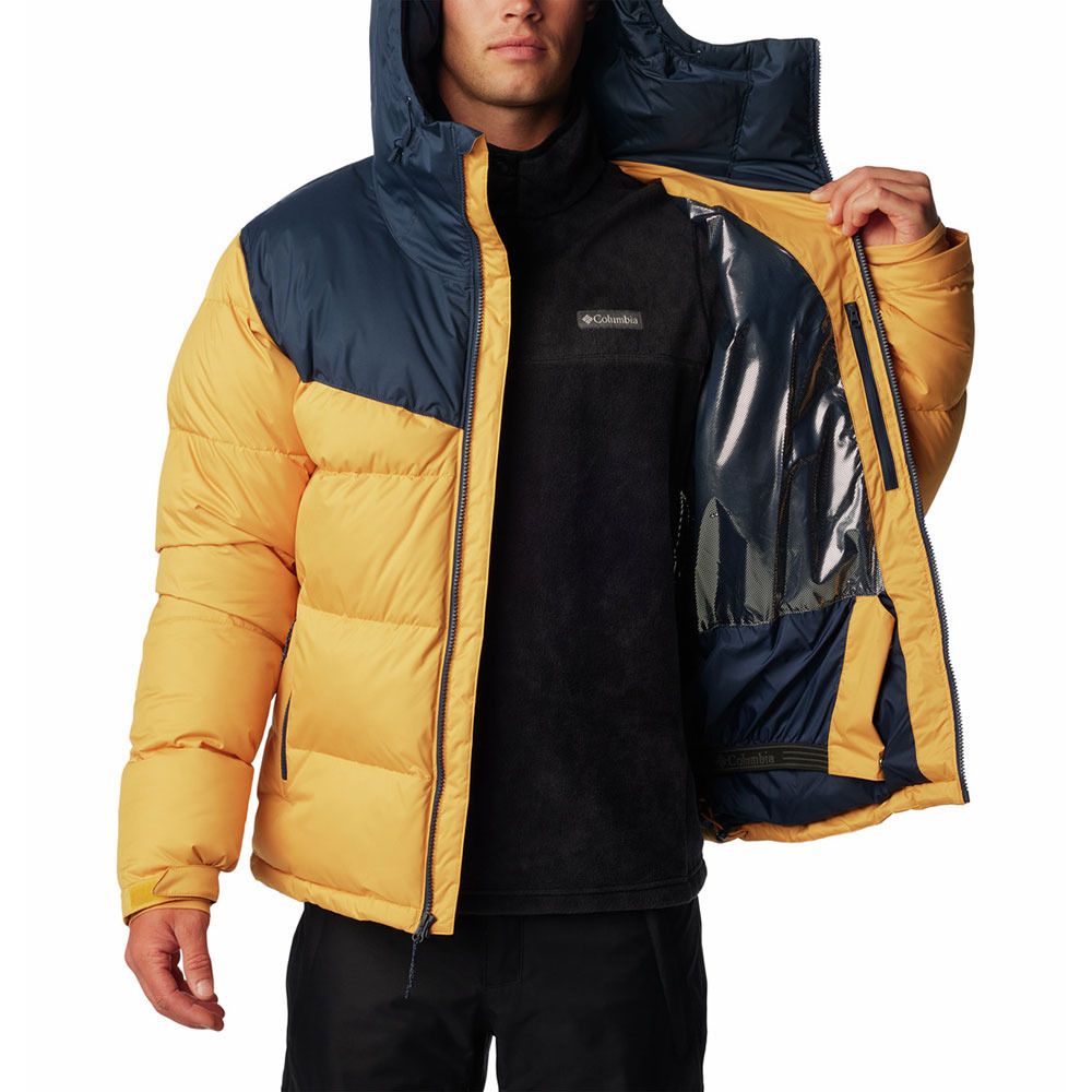 Columbia ICELINE RIDGE - Doudoune ski Homme yellow