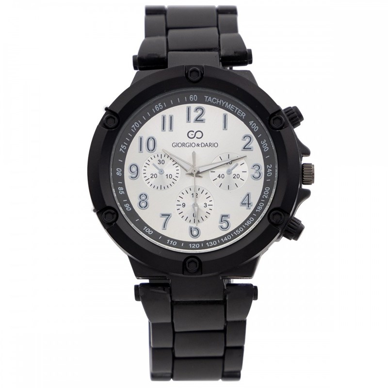 Montre Homme GIORGIO bracelet Acier Noir