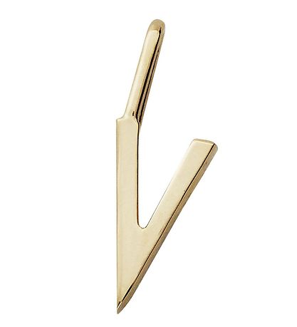 Design Letters Anhänger für Halskette - V - 18 Karat vergoldet