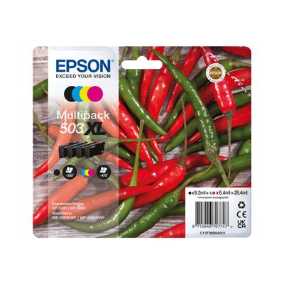 Epson 503XL Piments - pack de 4 - noir, jaune, cyan, magenta - cartouche d'encre originale