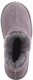 Warmbat Pantoffels Willow Suede Plateau Plum