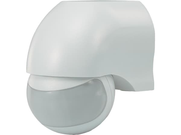 Renkforce 1034069, Vegg, Utendørs, Hvit, IP44, 180°, Passiv Infrarød (PIR) føler