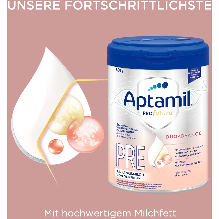 Aptamil Anfangsmilch Profutura Duo Advance Pre 800 g von Geburt an