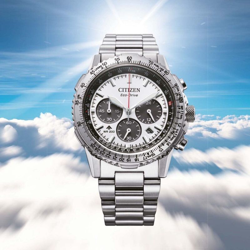 Citizen - Promaster Chronograaf Horloge - Zilver - Roestvrijstaal - 20 Bar Waterbestendig