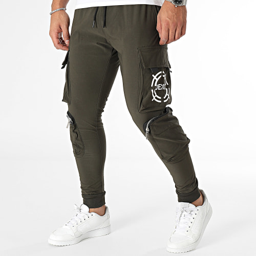 Pantalon Cargo Vert Kaki Foncé