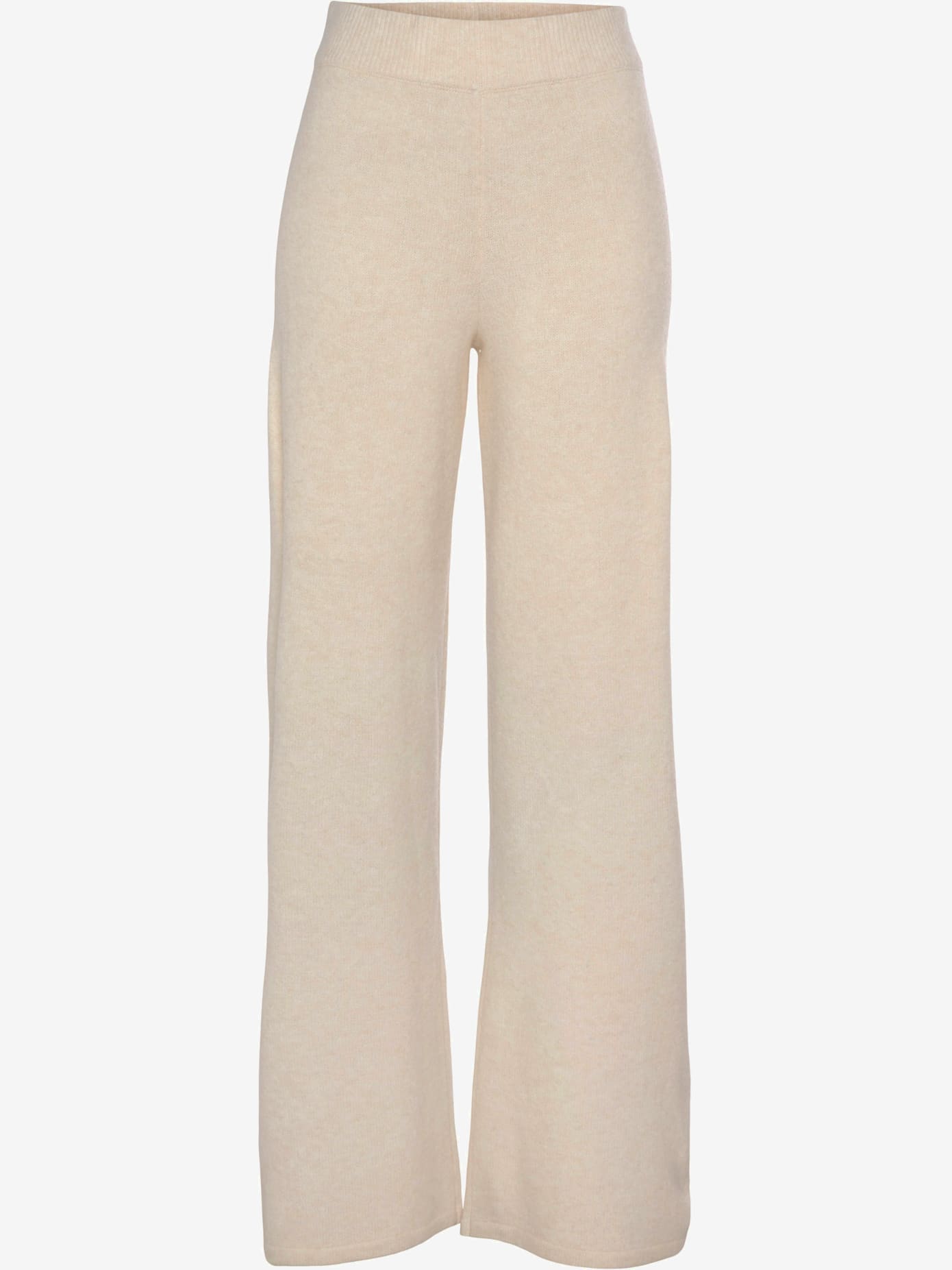 Pantalon en tricot avec jambes larges