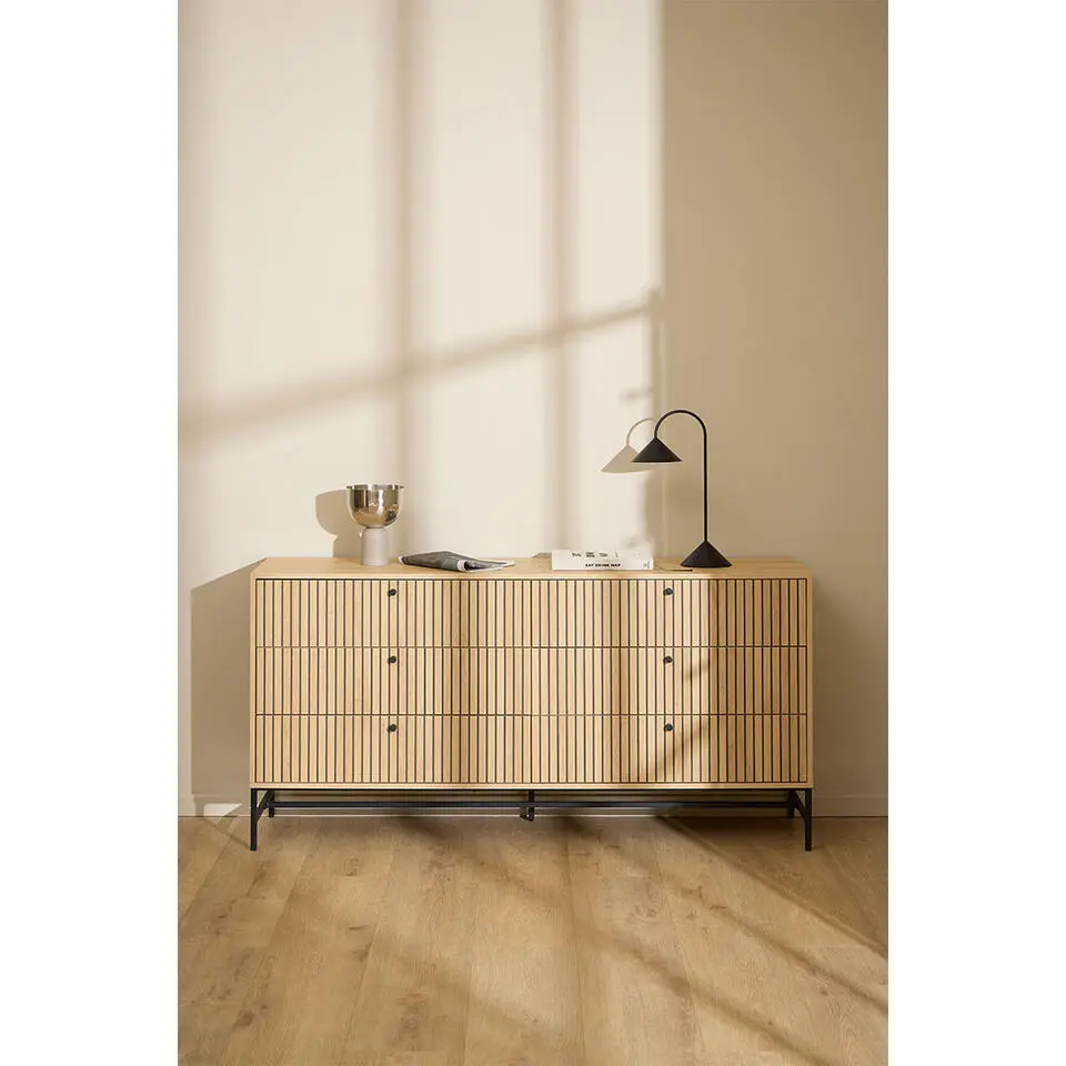 Hioshop Dylan kommode 6 lades natuur