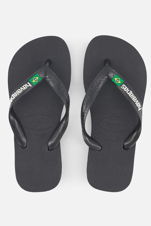 Havaianas Brasil Slippers zwart Rubber