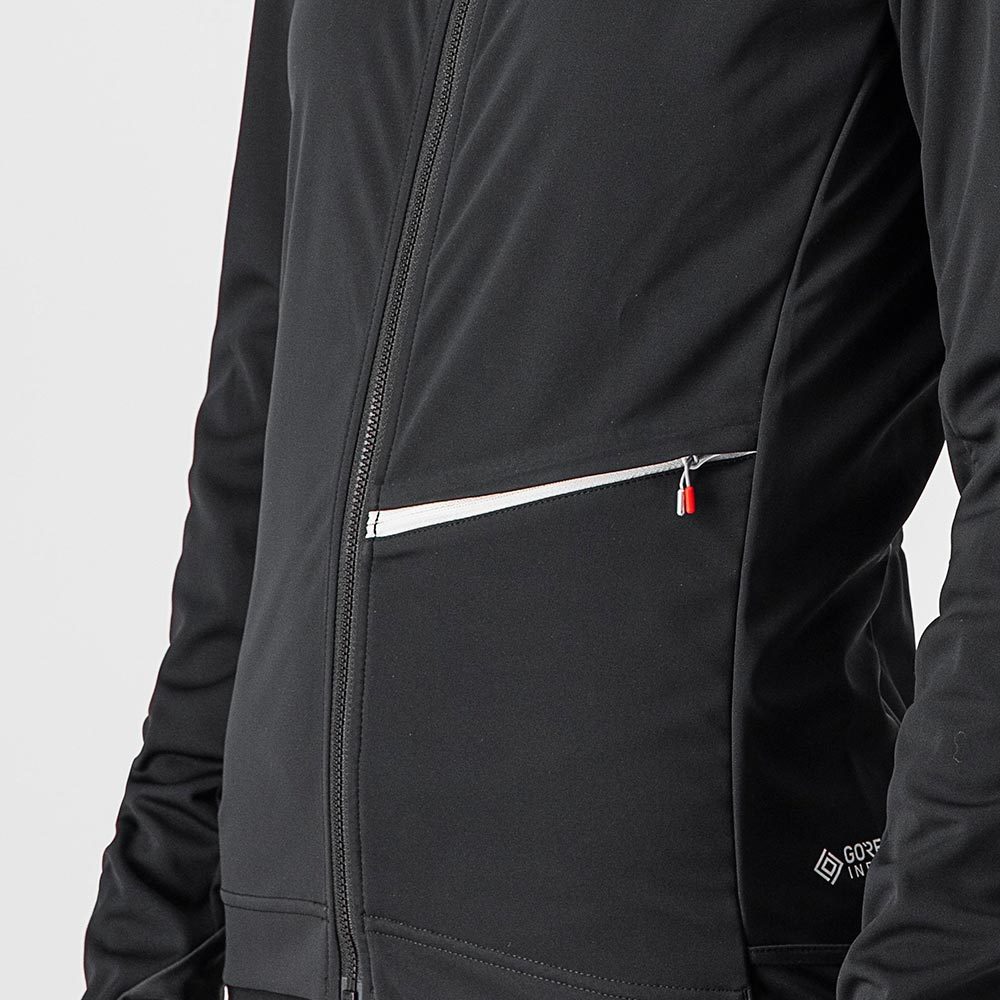 Castelli Go Fietsjack Zwart/Wit Dames