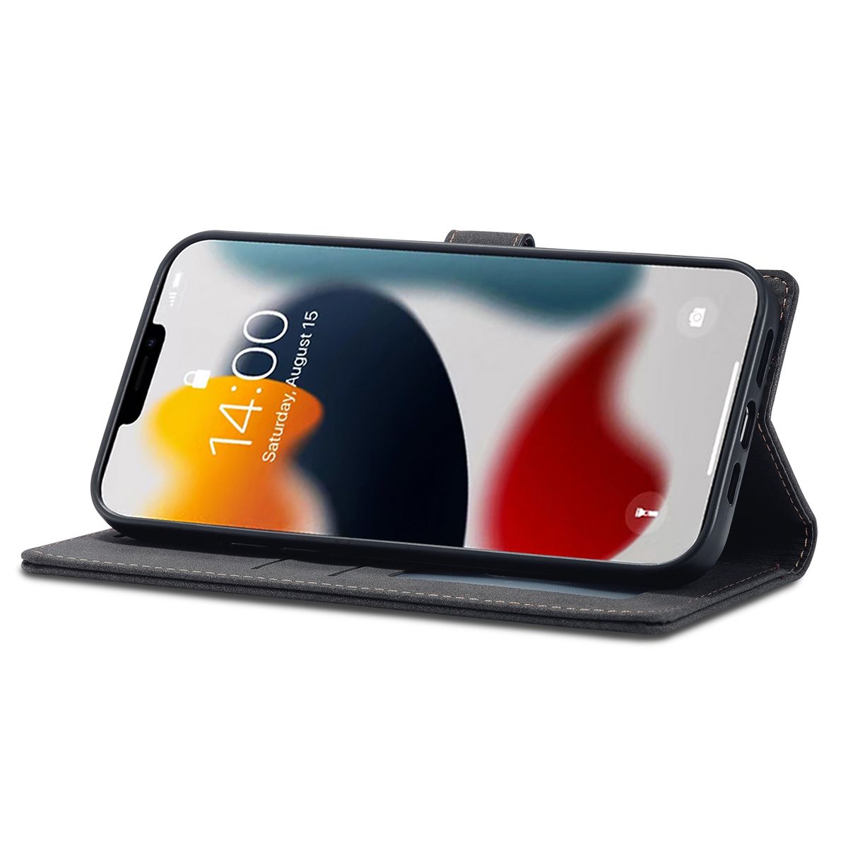 Hülle Handy Schutz für Apple iPhone 14 Pro Plus Max Case Cover Tasche Wallet