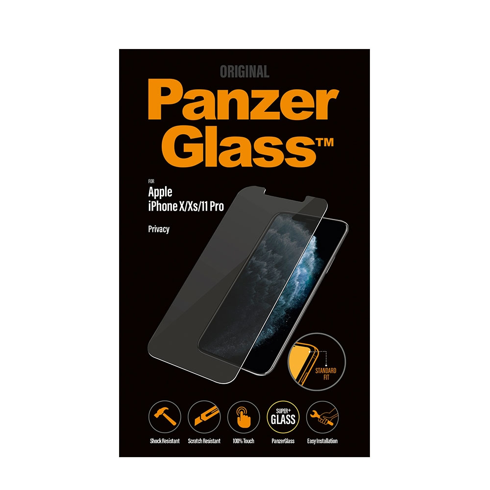 iPhone 11 Pro / iPhone Xs / X Privacy Panzer Glas Displayschutz (P2661)