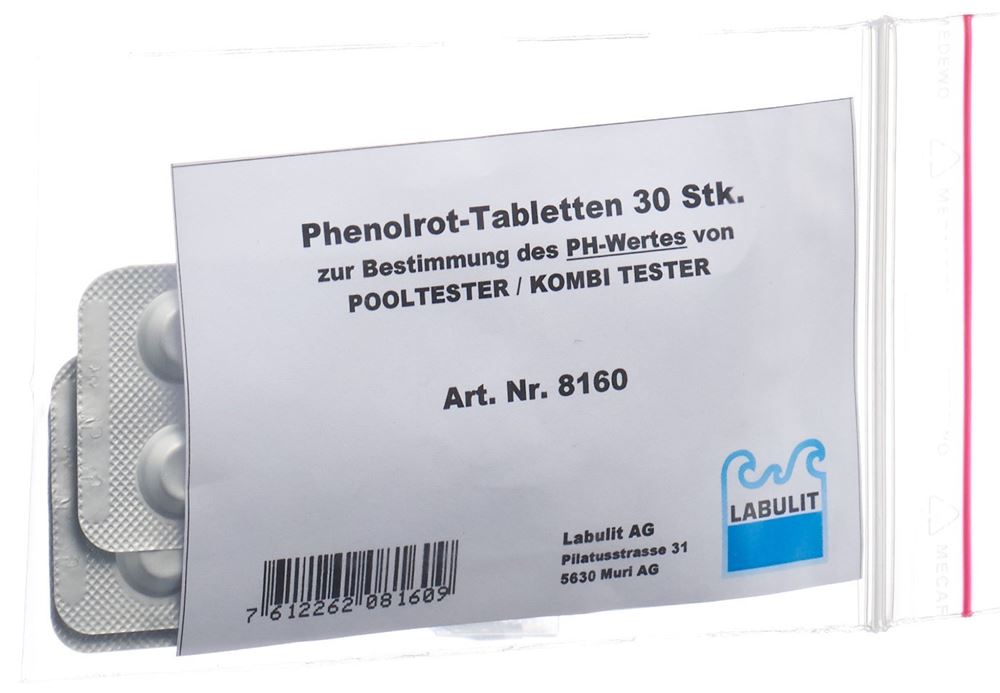 LABULIT Pooltester Ersatztablette<br>30 Stück, Phenolrot