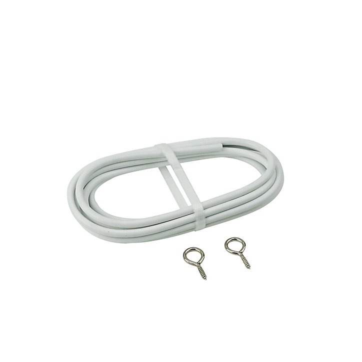 Kit câble pour Rideau occultant polyester 2 m blanc