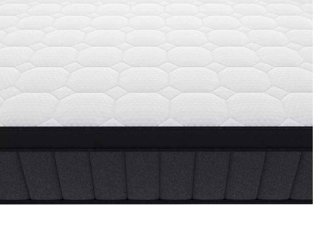 Matelas 180 x 200 cm hybride ressorts ensachés 7 zones et gel à mémoire de forme ép.25cm - TOLCA de YSMÉE