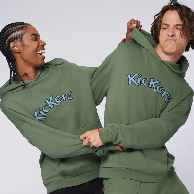 ORGANIC KICK HOODIE KAKI SWEAT Coton biologique No Gender