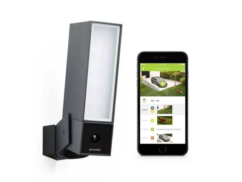 Netatmo Presence - Netværksovervågningskamera - udendørs - vejrbestandig - farve (Dag/nat) - 4 MP - 1920 x 1080 - WiFi