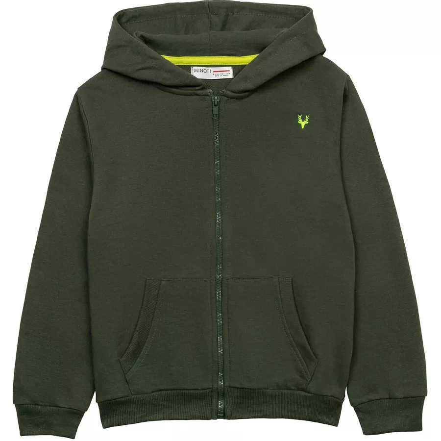 MINOTI Sweatjacke Khakigrün