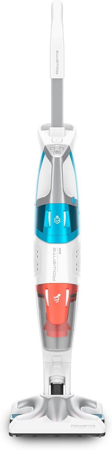 Rowenta Clean & Steam Multi Dampfstaubsauger, gleichzeitig saugen und wischen, abnehmbares Handteil mit vielen Aufsätzen, 1700 Watt, nur 30 Sekunden Aufheizzeit, Weiß, RY8544