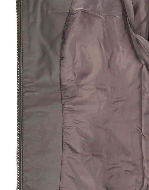 Only - ONLBANDIT FAUX LEATHER BIKER  OTW - Gris