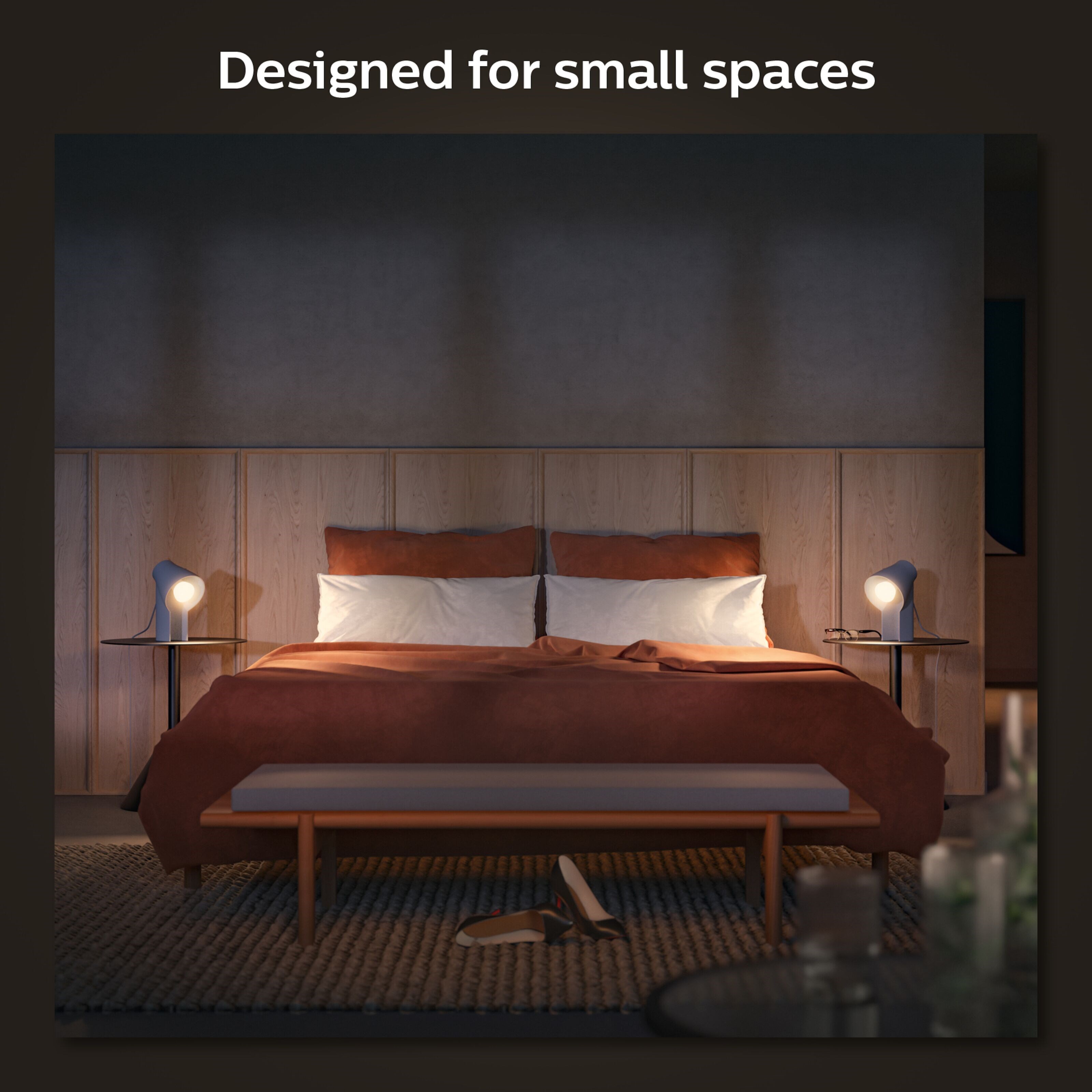 Philips Hue Filament A60 E27 Smart LED-pære 550 lm 2-pk.