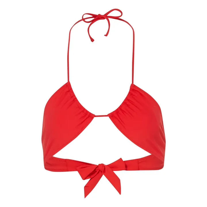 SMALLABLE BASICS Haut De Maillot De Bain Triangle Inversé | Rouge