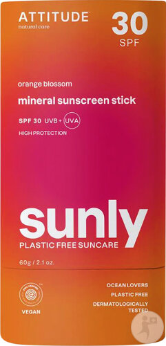 Attitude Bâton Solaire Minéral Odeur Fleur D'Oranger IP30 Stick 85g