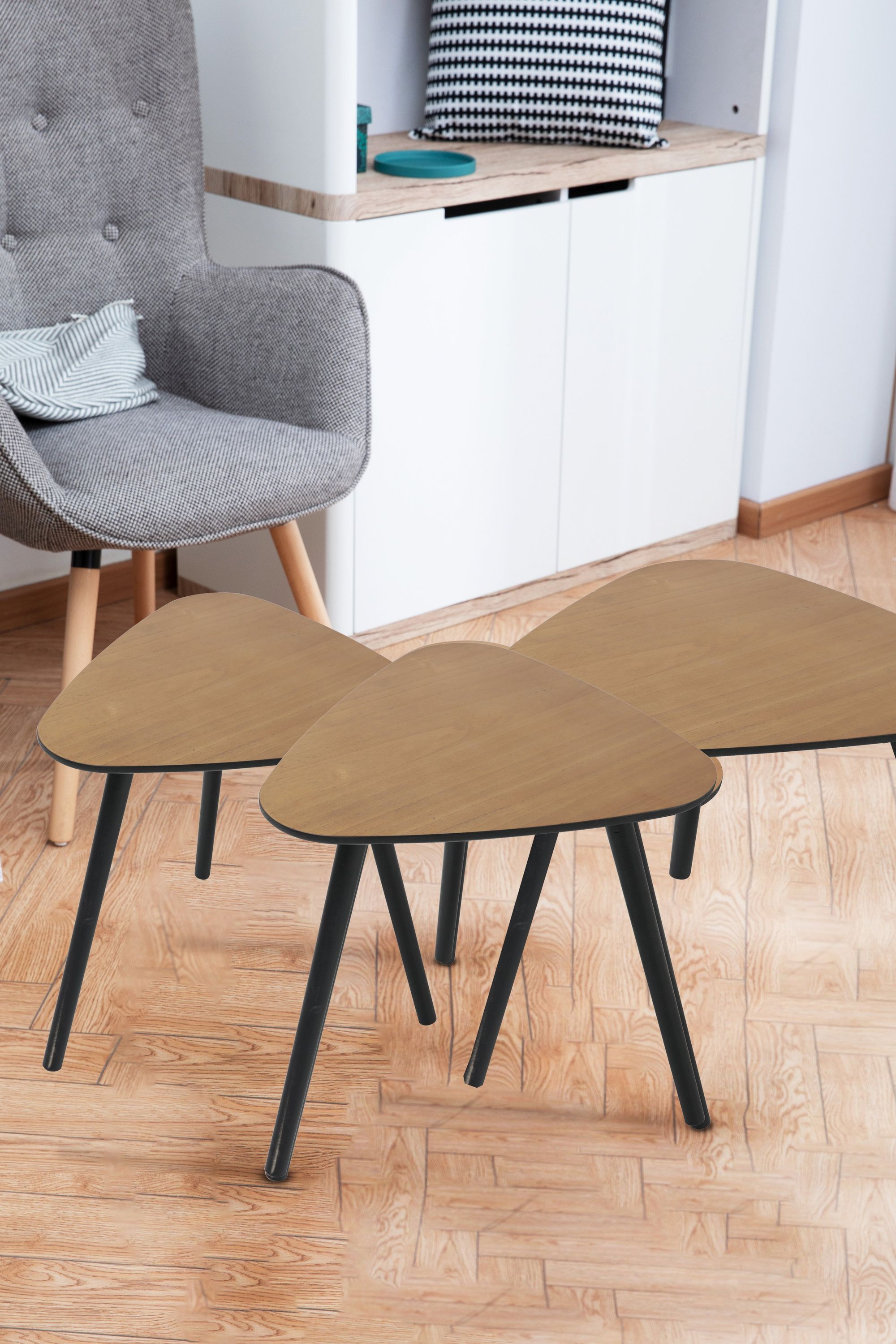 Beistelltisch 45x45 cm Wohnzimmertisch Couchtisch Sofatisch Dekoration