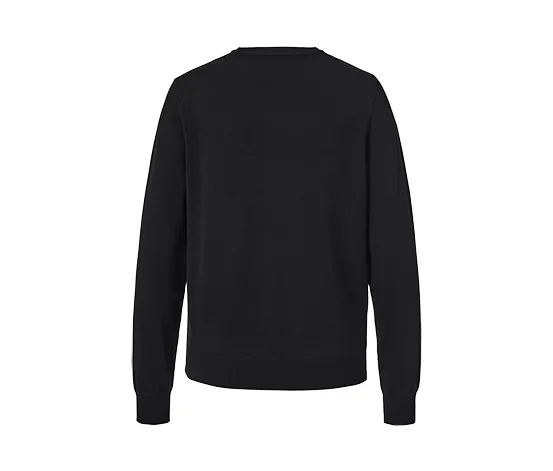 Feinstrick-Cardigan, schwarz