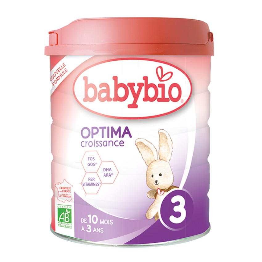 Lait en poudre 3ème âge au lait de vache bio Optima 3 - 800g