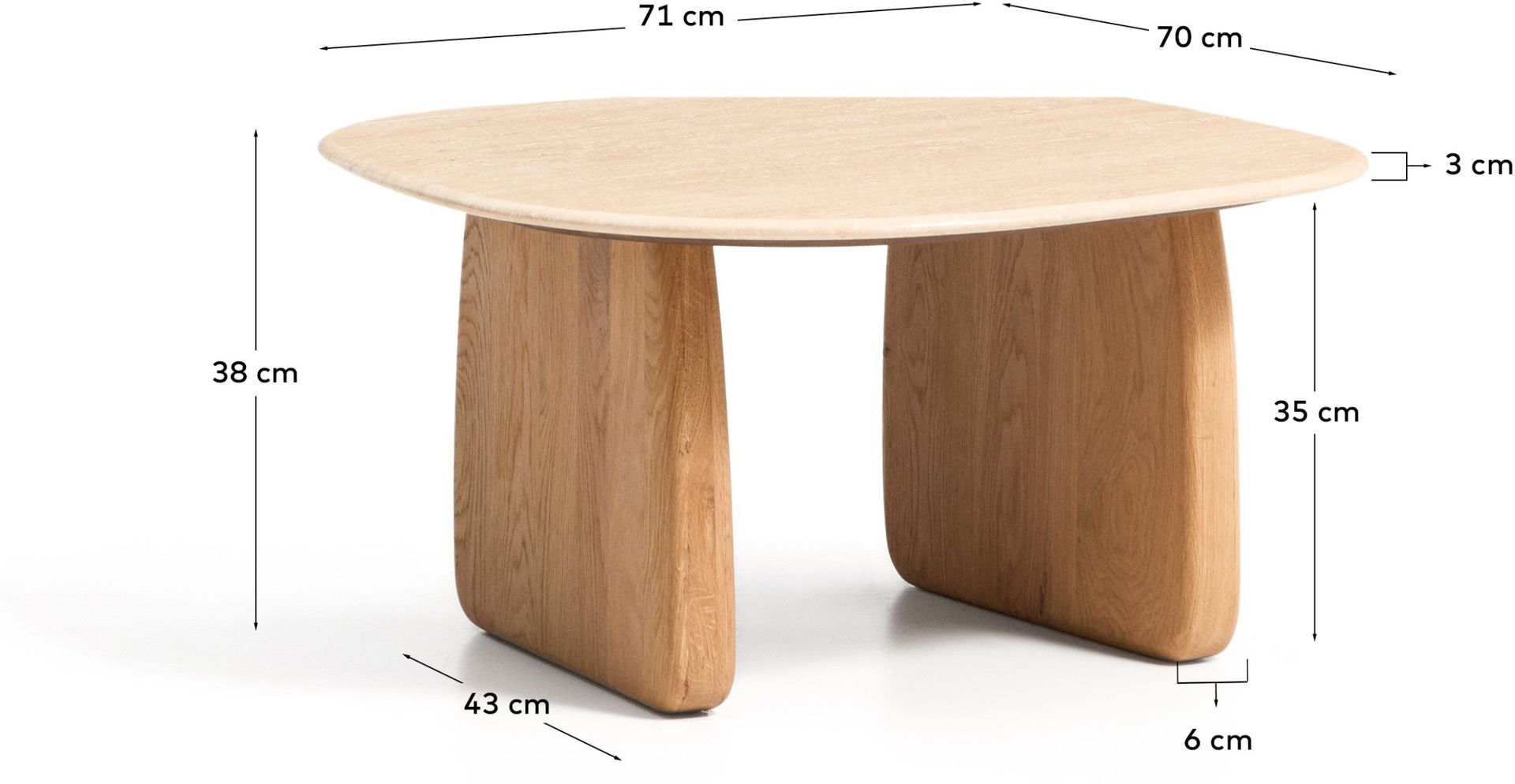 Kave Home   Pirita Bijzettafel