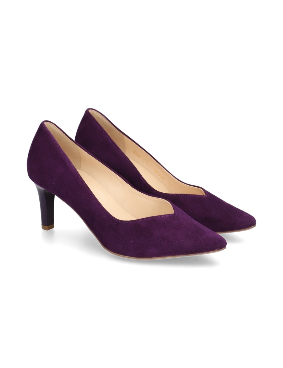 Veloursleder Pumps